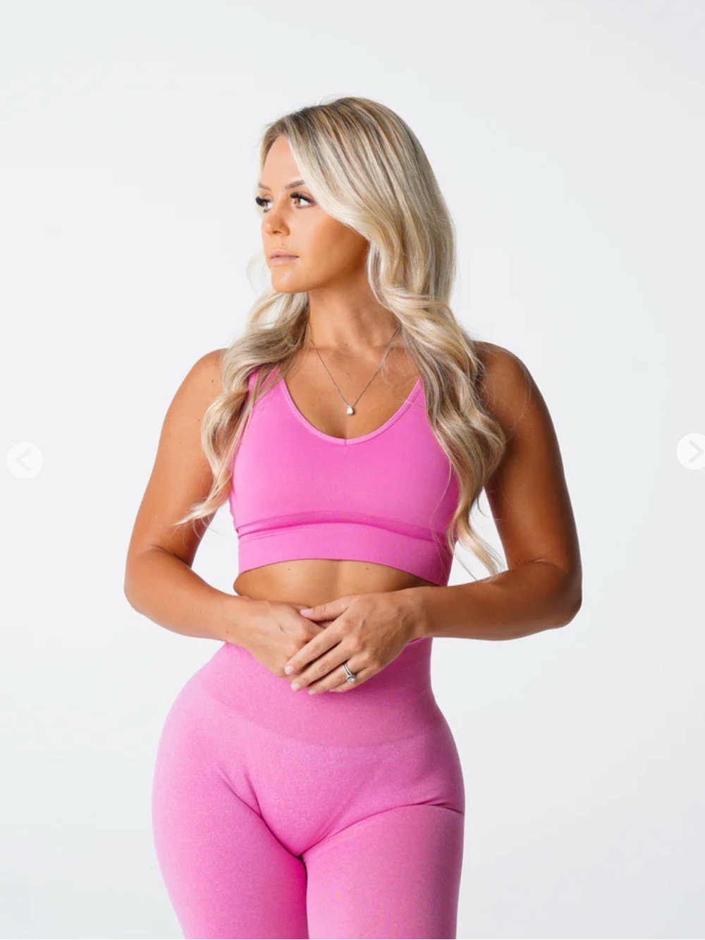 NVGTN Bubble Gum Pink Elevate Seamless Bra